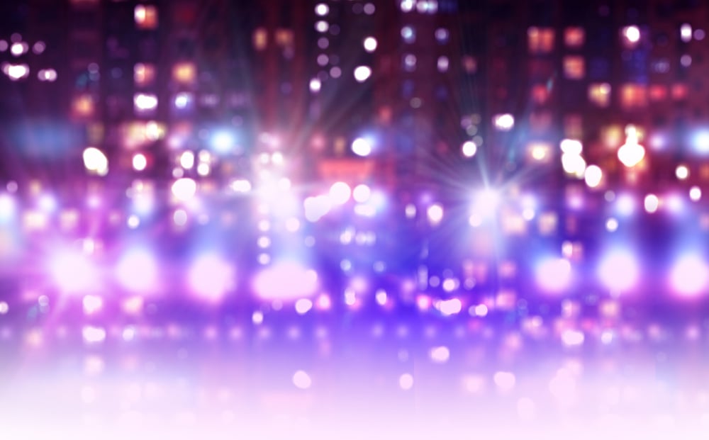 Background image of stage in color lights